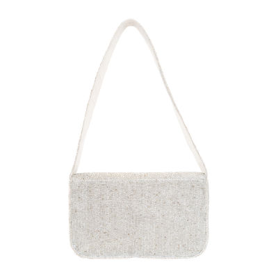 SOL and MER Beaded Flamingo Shoulder Bag