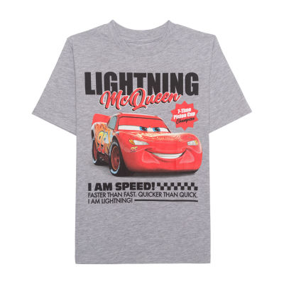 Disney Collection Boys Round Neck Short Sleeve Cars T-Shirt
