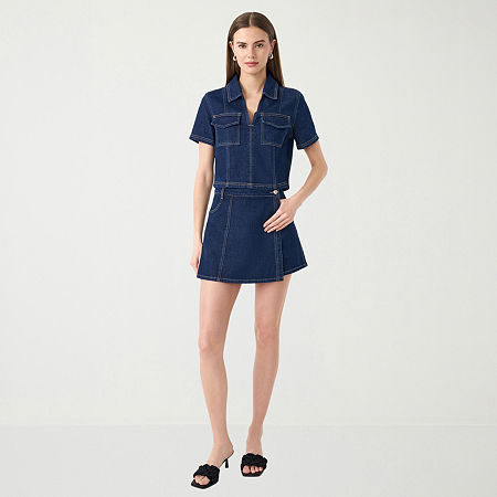 RM Rebecca Minkoff Womens Skort, 16, Blue