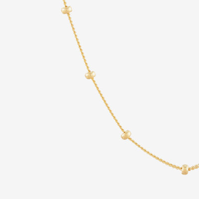 Gold Addiction Womens 10K Gold 16 Inch Curb Chain Necklace