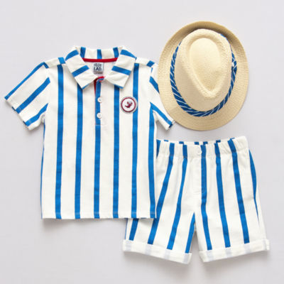 Little Lad Toddler Boys 3-pc. Short Set