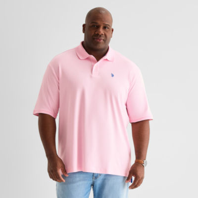 U.S. Polo Assn. Interlock Big and Tall Mens Classic Fit Short Sleeve Polo Shirt