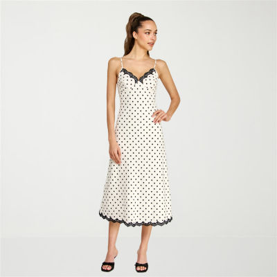 belle vie Womens Sleeveless Slip Dress