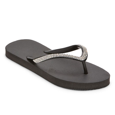 Mixit Womens Flip-flops In Black
