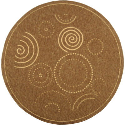 Courtyard Circles Indoor/Outdoor Round Rugs