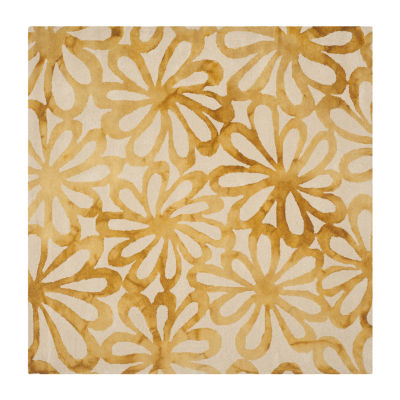 Safavieh Dip Dye Collection Chloe Floral Square Area Rug