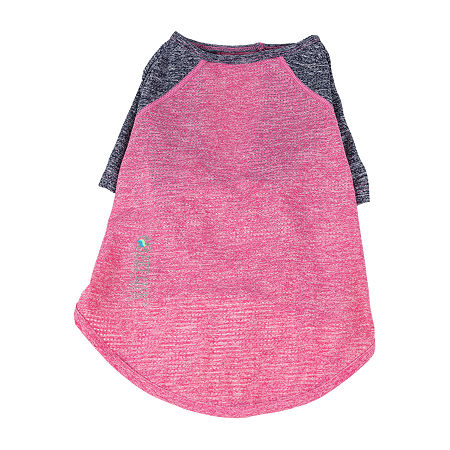 Pet Life Active 'Hybreed' 4-Way Stretch Two-Toned Performance Dog T-Shirt, X-large, Pink