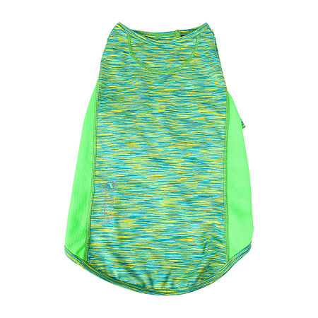 Pet Life Active 'Warf Speed' Heathered Ultra-Stretch Sporty Performance Dog T-Shirt, Small, Green