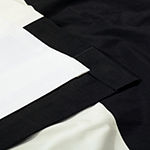Exclusive Fabrics & Furnishing Horizontal Stripe 100% Cotton Energy Saving Light-Filtering Rod Pocket Back Tab Single Curtain Panel