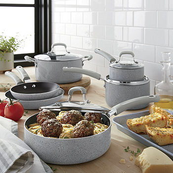 11 Piece Nonstick Cookware Sets, Granite Non Stick Pots and Pans