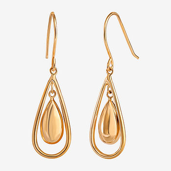 14K Gold Teardrop Earrings - JCPenney