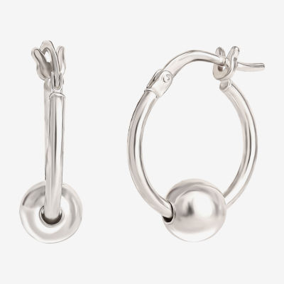 Womens Sterling Silver Earring Set