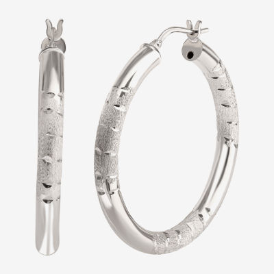 Sterling Silver Hoop Earrings JCPenney