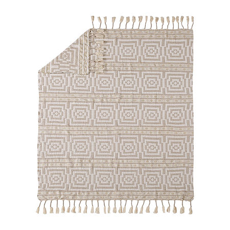 Justina Blakeney Hypnotic Lightweight Throw, One Size, Beige