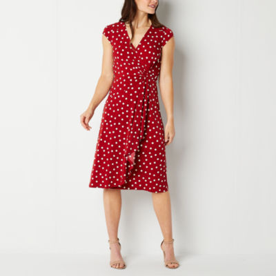 Black and white shop polka dot dress jcpenney