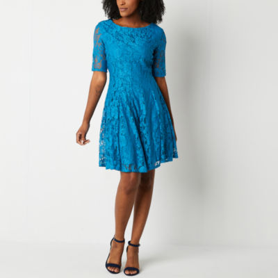 Danny & nicole fit and cheap flare dress