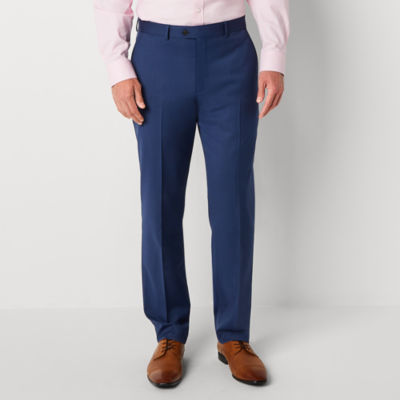 Stafford Birdseye Signature Coolmax Mens Slim Stretch Fabric Slim Fit Suit  Pants