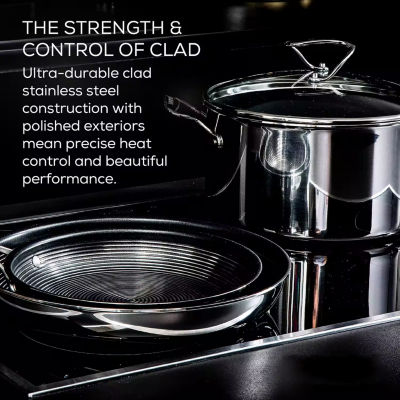 Circulon Steelshield Stainless Steel 14" Wok with Lid