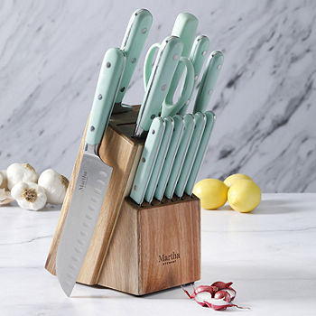 MARTHA STEWART 3-Piece Essential Kitchen Knife Cutlery Set in