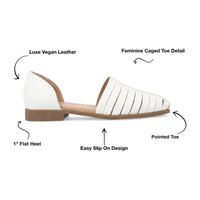 Journee Collection Anyah Womens Pointed Ballet Flats