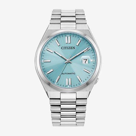 Citizen Mens Automatic Silver Tone Stainless Steel Bracelet Watch Nj0151-53m, One Size