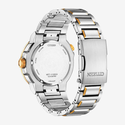 Citizen Endeavor Mens Two Tone Stainless Steel Bracelet Watch Bj7144-52l