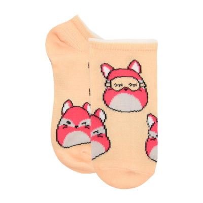 Little & Big Girls 6 Pair Squishmallows No Show Socks