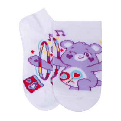 Little & Big Girls 6 Pair Care Bears No Show Socks