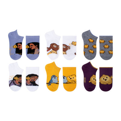 6 Pair No Show Socks Girls Wish