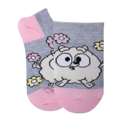 Toddler Girls 6 Pair Bluey Quarter Ankle Socks