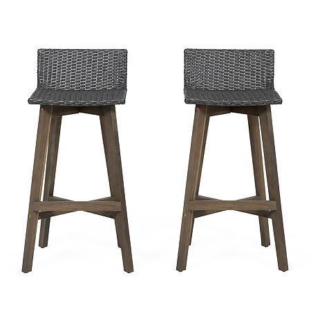 La Brea 2-pc. Bar Stool, One Size, Gray