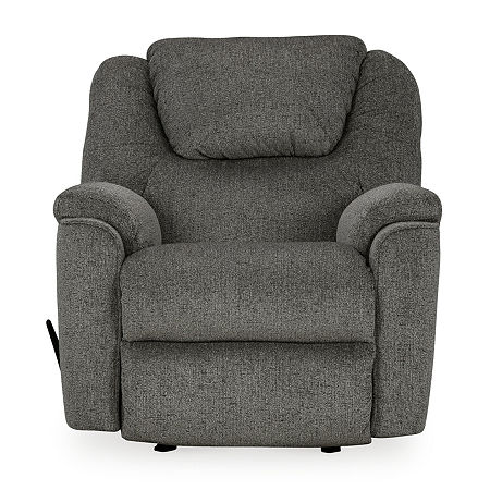 Signature Design By Ashley Bindura Manual Recliner, One Size, Gray