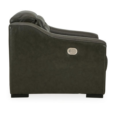 Signature Design By Ashley® Center Line Dual Power Leather Recliner