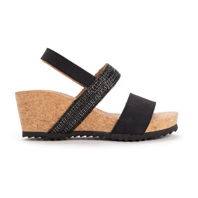 Muk Luks Womens Wendy Wedge Sandals