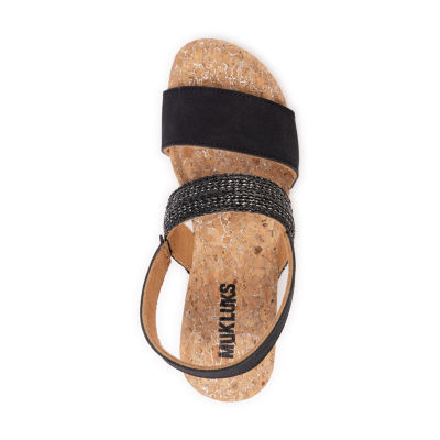 Muk Luks Womens Wendy Wedge Sandals