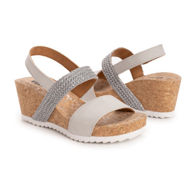 Muk Luks Womens Wendy Wedge Sandals