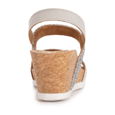 Muk Luks Womens Wendy Wedge Sandals