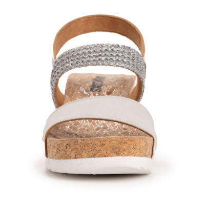 Muk Luks Womens Wendy Wedge Sandals