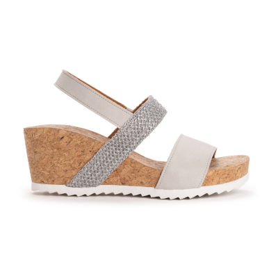 Muk Luks Womens Wendy Wedge Sandals