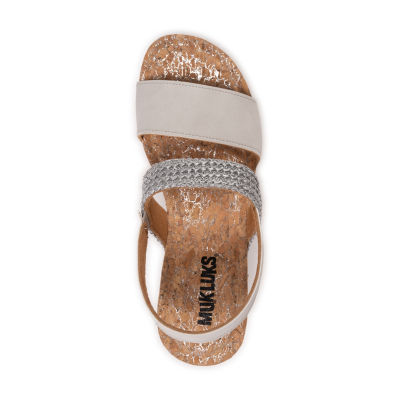 Muk Luks Womens Wendy Wedge Sandals