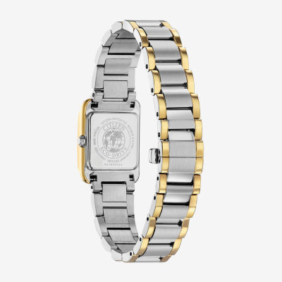 Citizen Bianca Womens Diamond Accent Two Tone Stainless Steel Bracelet Watch Ew5554-58d