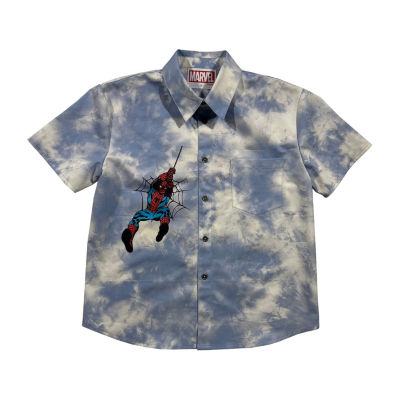 Disney Collection Big Boys Short Sleeve Spiderman Graphic T-Shirt