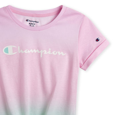 Champion Big Girls Crew Neck Short Sleeve T-Shirt