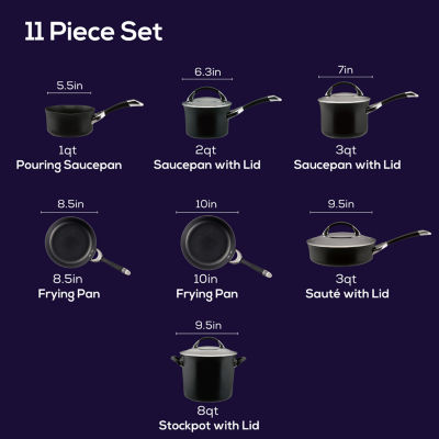 Circulon Symmetry Hard Anodized 11-pc. Cookware Set