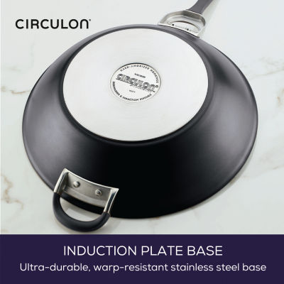 Circulon Symmetry Hard Anodized 14" Stir Fry Pan with Helper Handle