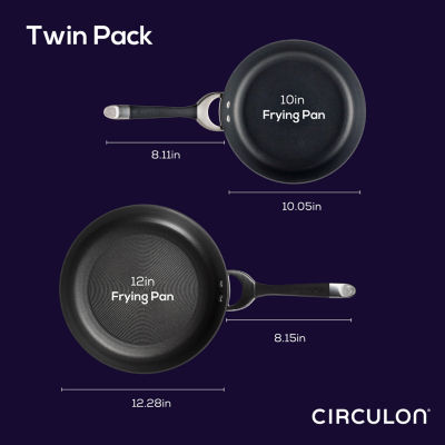 Circulon Symmetry Hard-Anodized French Skillet Set