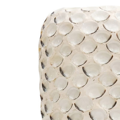 Stylecraft Abalone White Shell & Ceramic Vase