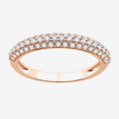 Womens 1/2 CT. T.W. Lab Grown White Diamond 10K Gold Wedding Engagement Ring