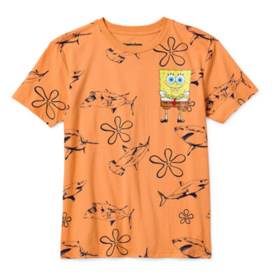 Little & Big Boys Short Sleeve Spongebob Graphic T-Shirt