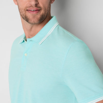 St. John's Bay Essential Oxford Mens Classic Fit Short Sleeve Polo Shirt